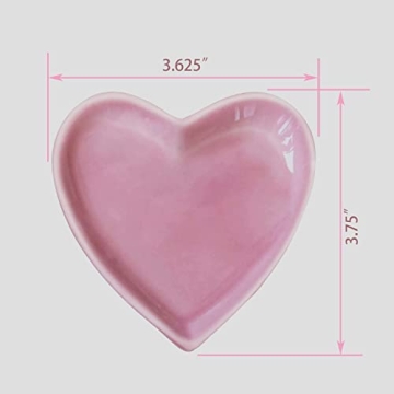 Charming Pink Ceramic Jewelry Tray for Women Gifts