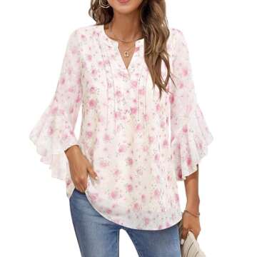 Timeson Women’s Spring Tops: Fashionable Blouses for Work