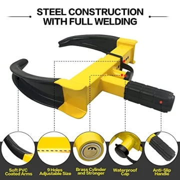 Universal Wheel Lock - Heavy Duty Security Tire Lock