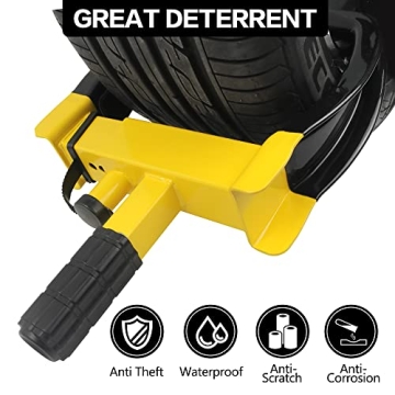 Universal Wheel Lock - Heavy Duty Security Tire Lock