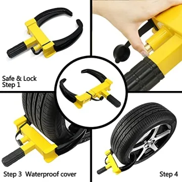 Universal Wheel Lock - Heavy Duty Security Tire Lock