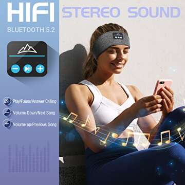 Sleep Headphones Wireless Bluetooth Headband - Ultimate Comfort