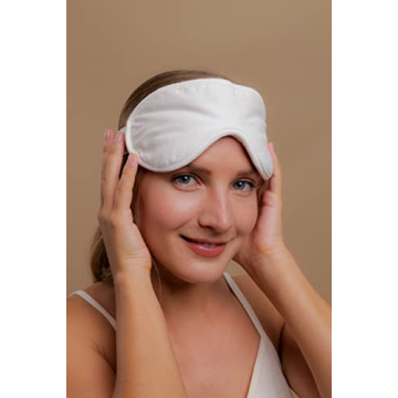 Cottonique Organic Cotton Sleep Eye Mask for Sensitive Skin