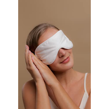 Cottonique Organic Cotton Sleep Eye Mask for Sensitive Skin