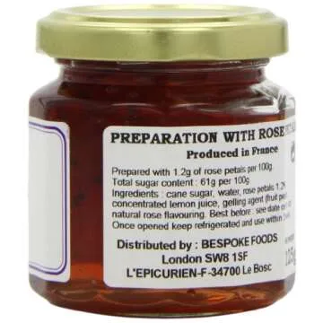 Epicurien Rose Petals Confit - Gourmet Delight in 125g
