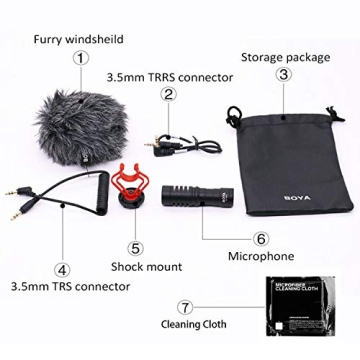 Boya MM1 Universal Camera Microphone with Shock Mount