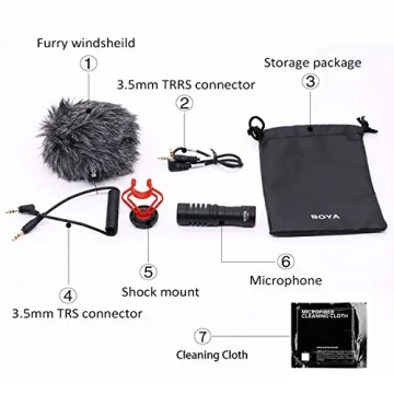 Boya MM1 Universal Camera Microphone with Shock Mount
