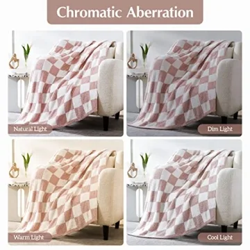 WRENSONGE Cozy Checkered Throw Blanket - Warm & Soft