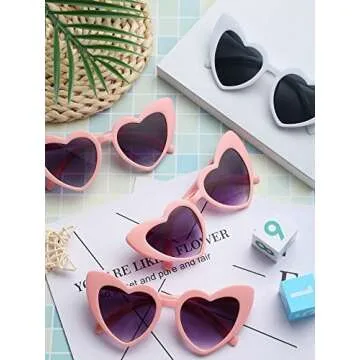 Flutesan Heart Sunglasses - 15 Pairs for Bachelorette Parties