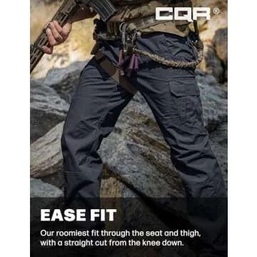 CQR Men's Tactical Pants for Outdoor and EDC Use