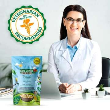 Bird Street Bistro Parrot Food - Parakeet Food - Cockatiel Food - Bird Food - Cooks in 3-15 min w/Na...