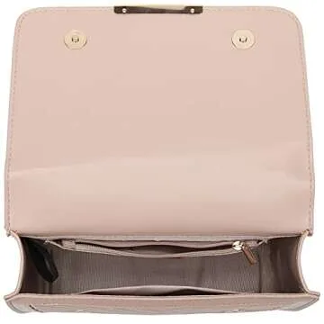 lola mae Crossbody Bags for Women Fashion Quilted Shoulder purse with Convertible Chain Strap Classic Satchel Handbag (Nude-LM715)