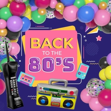 Amandir 80s 90s Party Decorations Kit for Nostalgic Celebrations