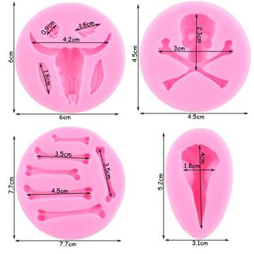 ZiXiang Bull Head Silicone Molds Set for Creative Baking