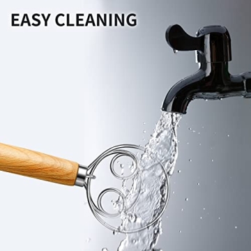 TEEVEA Danish Dough Whisk for Effortless Mixing