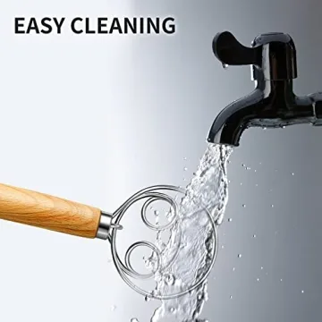 TEEVEA Danish Dough Whisk for Effortless Mixing