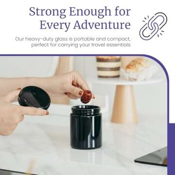 Infinity Jars 250ml Ultraviolet Glass Screw Top Jar