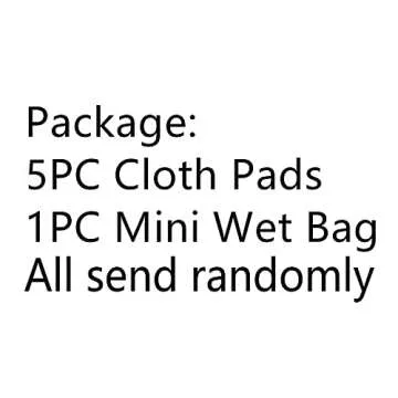 6pcs Resuable Incontinence Pads Resuable Waterproof Resuable Menstrual Pad Sets Including 5Pcs Heavy...