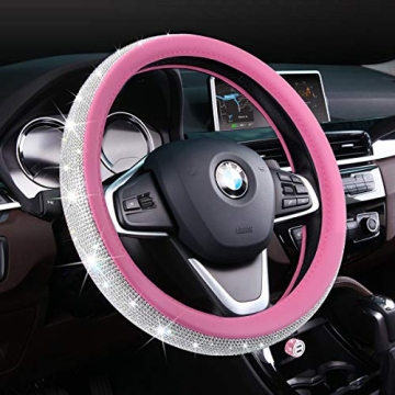 Bling Car Accessories Set for Women - Sparkly 4pcs Set