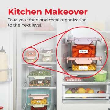 MESS Dissolvable Food Labels for Containers -Blank,1x2 50" Mason Jar Labels - Dissolvable Labels Wor...