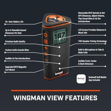 Wingman Golf GPS Speaker with Premium Audio & GPS