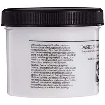Daniel Smith Watercolor Ground 4oz Jar, Titanium White, 284055002, 4 Fl Oz (Pack of 1)