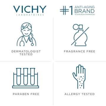 VICHY Mineralizing Thermal Water, Hydrating Face Mist with Natural Antioxidants to Soothe and Regenerate Skin, Mineral-Rich Soothing Facial Spray, Safe for Sensitive Skin, 1.69 Fl Oz (Pack of 1)