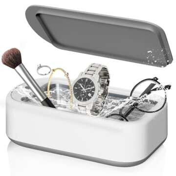 Ultrasonic Cleaner,40W 22oz 48KHz Portable Professional Ultrasonic Cleaner Machine for Cleaning,Eyeg...