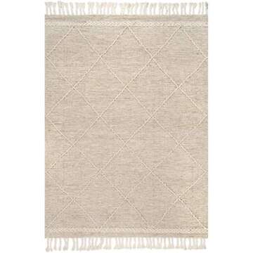 nuLOOM Elana Jute Cotton Tassel Area Rug - 9x12 Beige