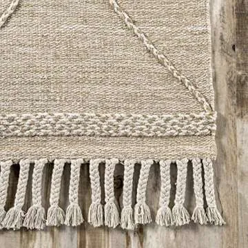 nuLOOM Elana Jute Cotton Tassel Area Rug - 9x12 Beige