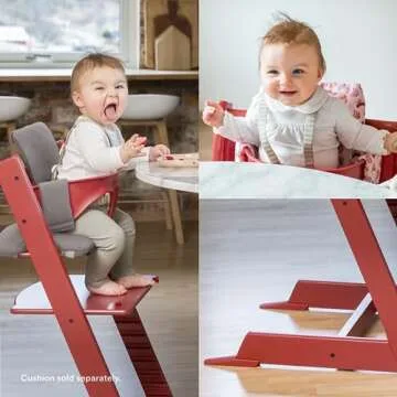 Stokke Tripp Trapp Baby Set, White - Convert The Tripp Trapp Chair into High Chair - Removable Seat + Harness for 6-36 Months - Compatible with Tripp Trapp Models After May 2006