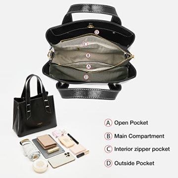 Stylish LAORENTOU Leather Crossbody Handbags for Women