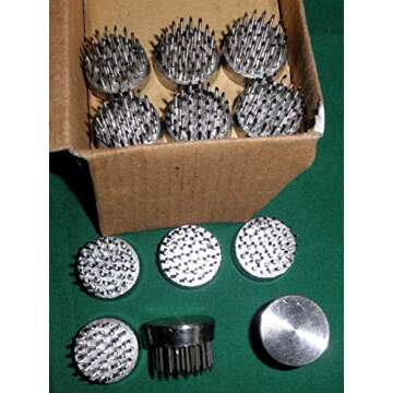 JWL HAWNKOA PRODUCTS Kenzan Ikebana Flower Arranger Holder Pin Frog 23mm (7/8") (12 Items)