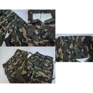 Vakkest Women's Camo Cargo Pants Workout Jogger High Waist Lightweight Hiking Outdoor Stretch Loose Sweatpants with Belt