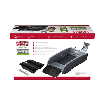 Nature's Miracle Self-Cleaning Litter Box for Multiple Cats