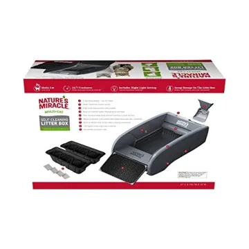 Nature's Miracle Self-Cleaning Litter Box for Multiple Cats