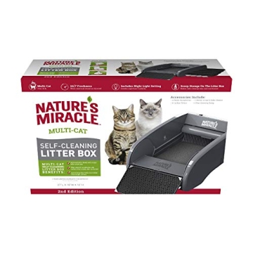 Nature's Miracle Self-Cleaning Litter Box for Multiple Cats