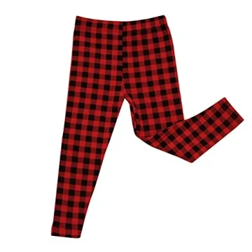 Cute Toddler Buffalo Check Pajama Set for Kids Sleepwear
