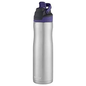 Contigo AUTOSEAL Chill Stainless Steel Water Bottle, 24 oz, SS Grapevine