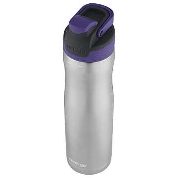 Contigo AUTOSEAL Chill Stainless Steel Water Bottle, 24 oz, SS Grapevine