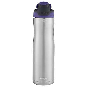 Contigo AUTOSEAL Chill Stainless Steel Water Bottle, 24 oz, SS Grapevine