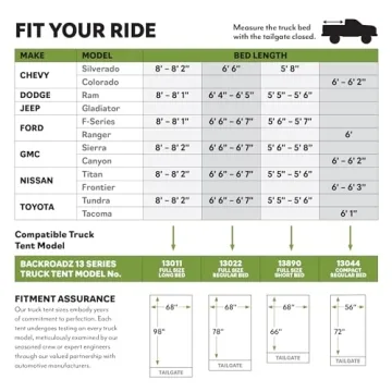 Napier Backroadz Truck Tent for Comfortable Camping