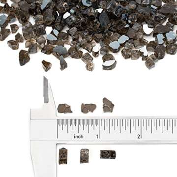 Stanbroil 10-Pound Fire Glass - 1/4 inch Reflective Tempered Fire Glass for Fireplace Fire Pit, Bron...