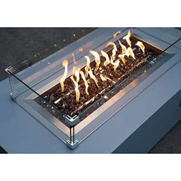 Stanbroil 10-Pound Fire Glass - 1/4 inch Reflective Tempered Fire Glass for Fireplace Fire Pit, Bronze Reflective