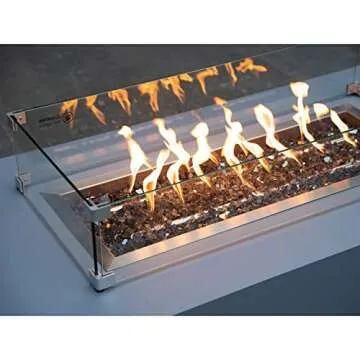 Stanbroil 10-Pound Fire Glass - 1/4 inch Reflective Tempered Fire Glass for Fireplace Fire Pit, Bronze Reflective