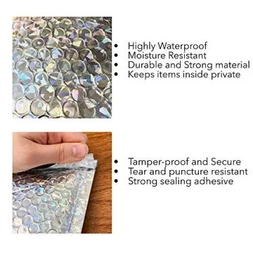 6x9 Holographic Metallic Bubble Mailers - Stylish Shipping Solution