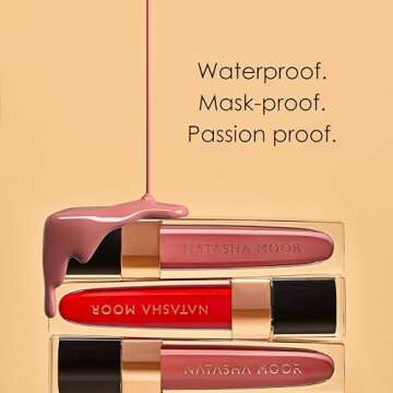 NATASHA MOOR: Molten Matte Liquid Lipstick - Long-Lasting, Hydrating, Matte Finish with Moisturizing Vitamin E - Waterproof, Kiss-Proof, Cruelty-Free - 12-Hour Stay Power - ALTER EGO