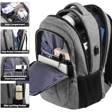 Durable Backpack for School and Travel with USB Charging