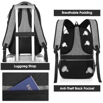 Versatile USB Charging Laptop Backpack for School & Travel