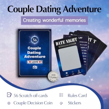 56 Scratch Off Date Cards for Couples Romantic Gift
